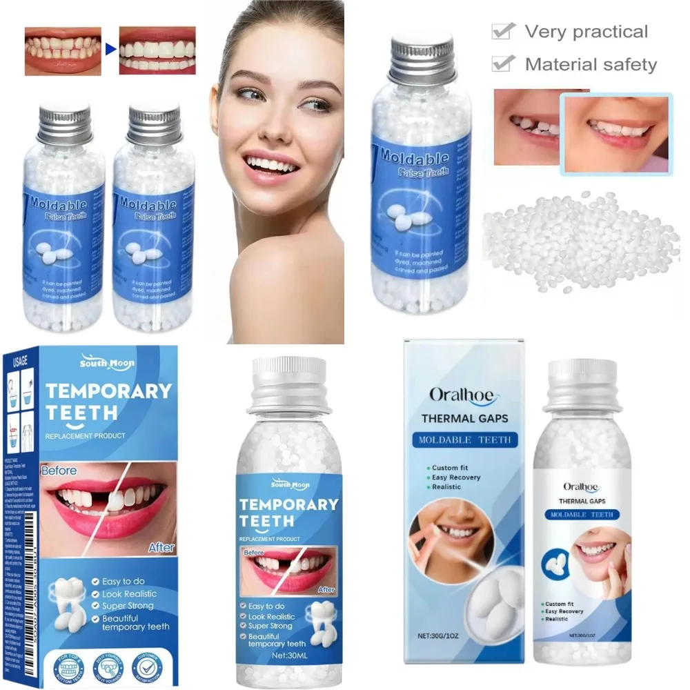 Resin Temporary Tooth Repair Teeth Gaps False Teeth Solid Glue Denture Adhesive Falseteeth Solid Glue Tooth Gap Repair Resin