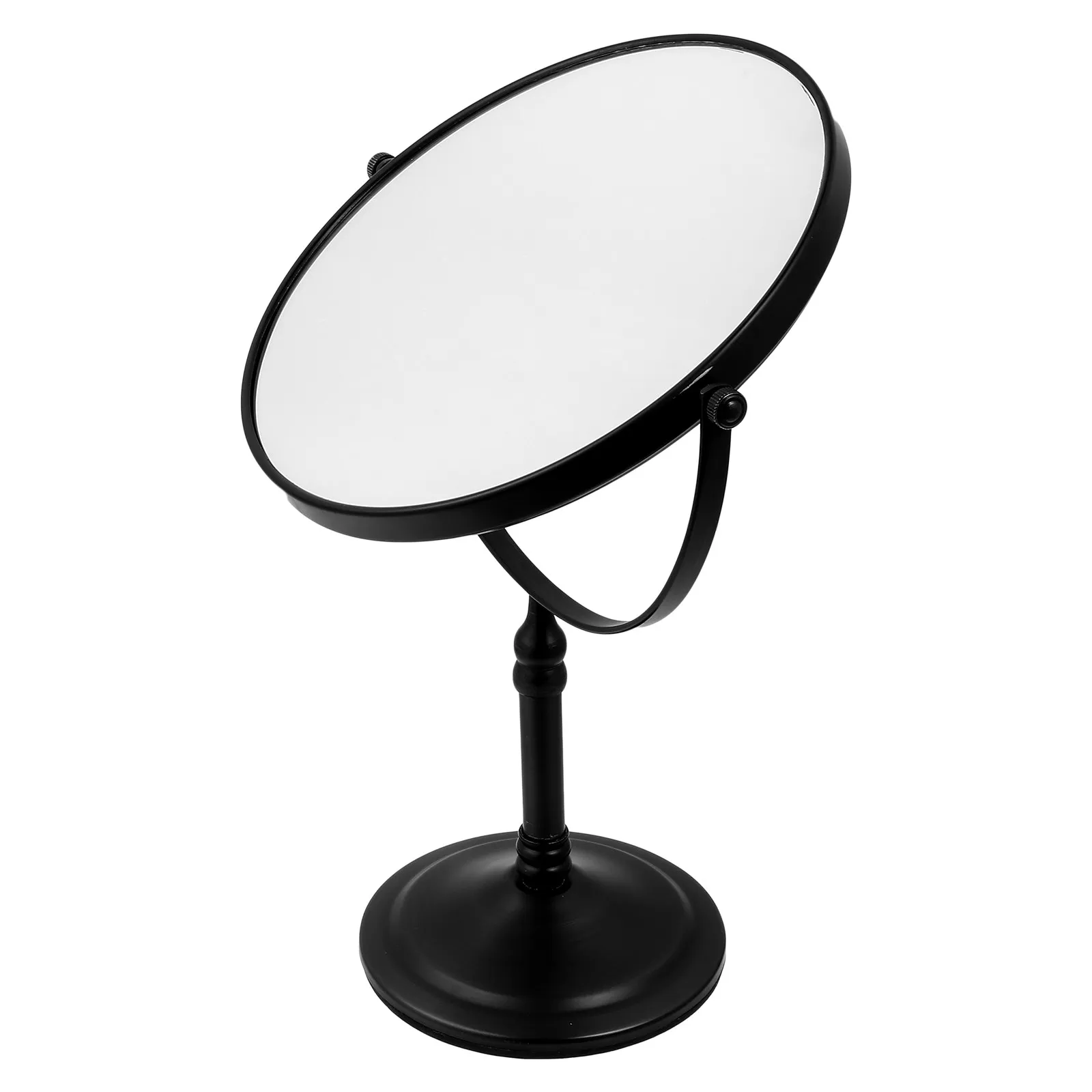 1pcs-silver-tabletop-swivel-vanity-mirror-double-sided-lens-3x-magnified-side-desktop-makeup-mirror-for-precise-grooming