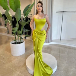 Thinyfull Sexy Mermaid Prom Evening Dresses Saudi Arabia Beadings Satin Party Dress 2024 Night Cocktail Prom Gowns Custom Size