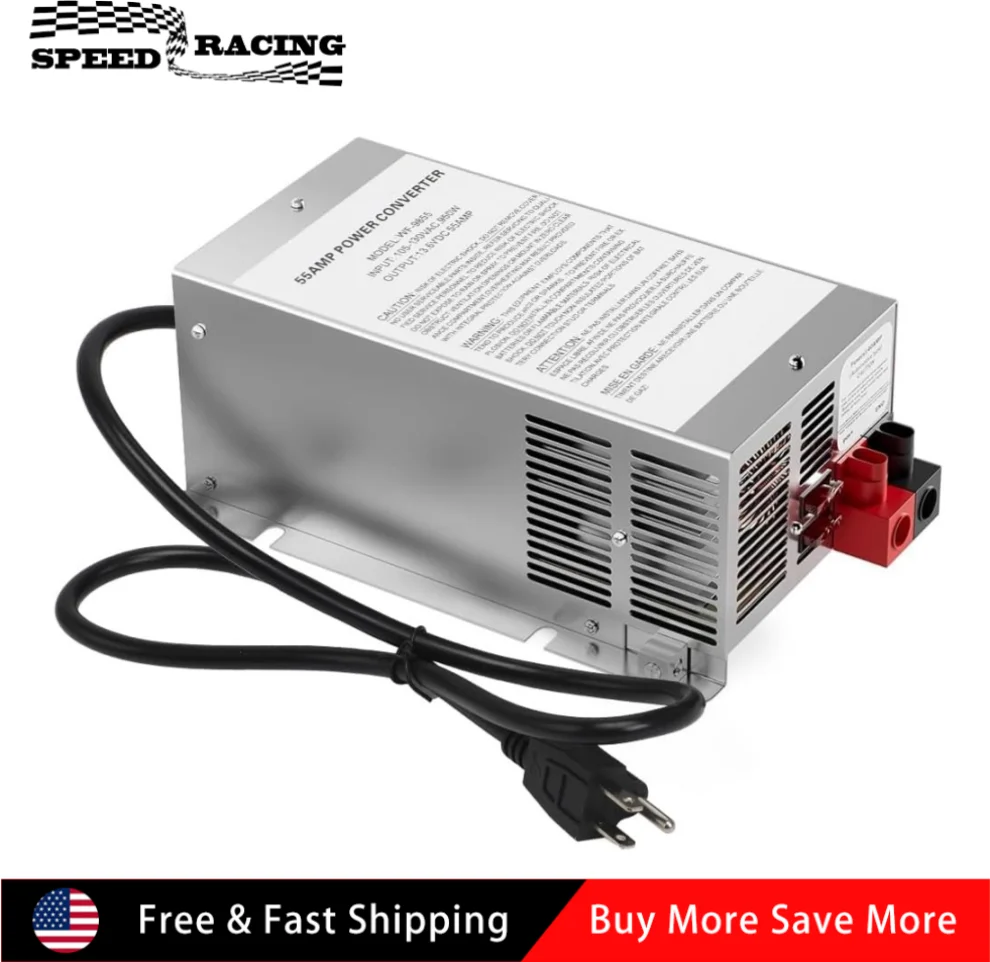 

WF-9855 RV Converter 55 Amp 12V Deck Power Converter Charger RV Trailer Camper For WF-9800 Series Power Converters