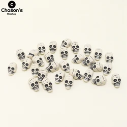 Mini Skull Skeleton Trick Toys RIP Tombstones Cemetery Coffin Graveyard Halloween Decoration Fairy Garden Ornaments Accessories