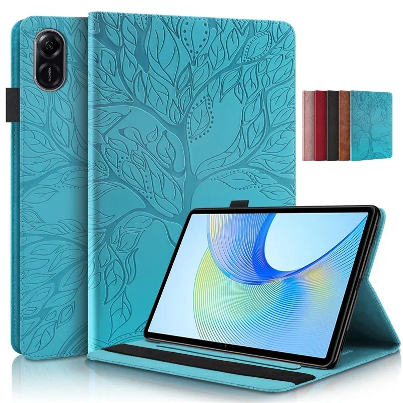 For Honor Pad X 9 X9 X8 Pro 11.5 Inch Case 3D Tree Embossed Flip Stand Soft TPU Cover for Honor Pad X9 11 5 inch Tablet Case Pen