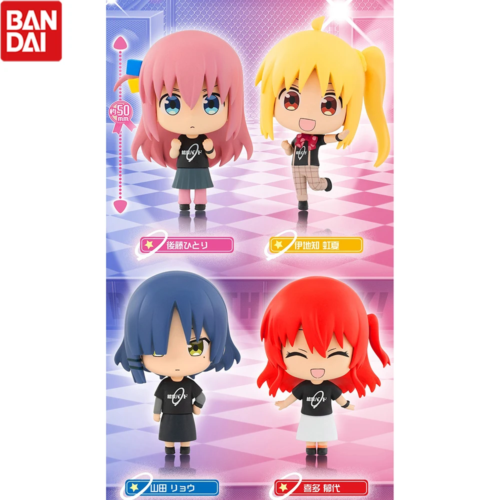 BANDAI Bocchi The Rock! Capsule Toys Gotoh Hitori Ijichi Nijika Kita Ikuyo Yamada Ryo Collectible Anime Figure Model Toy