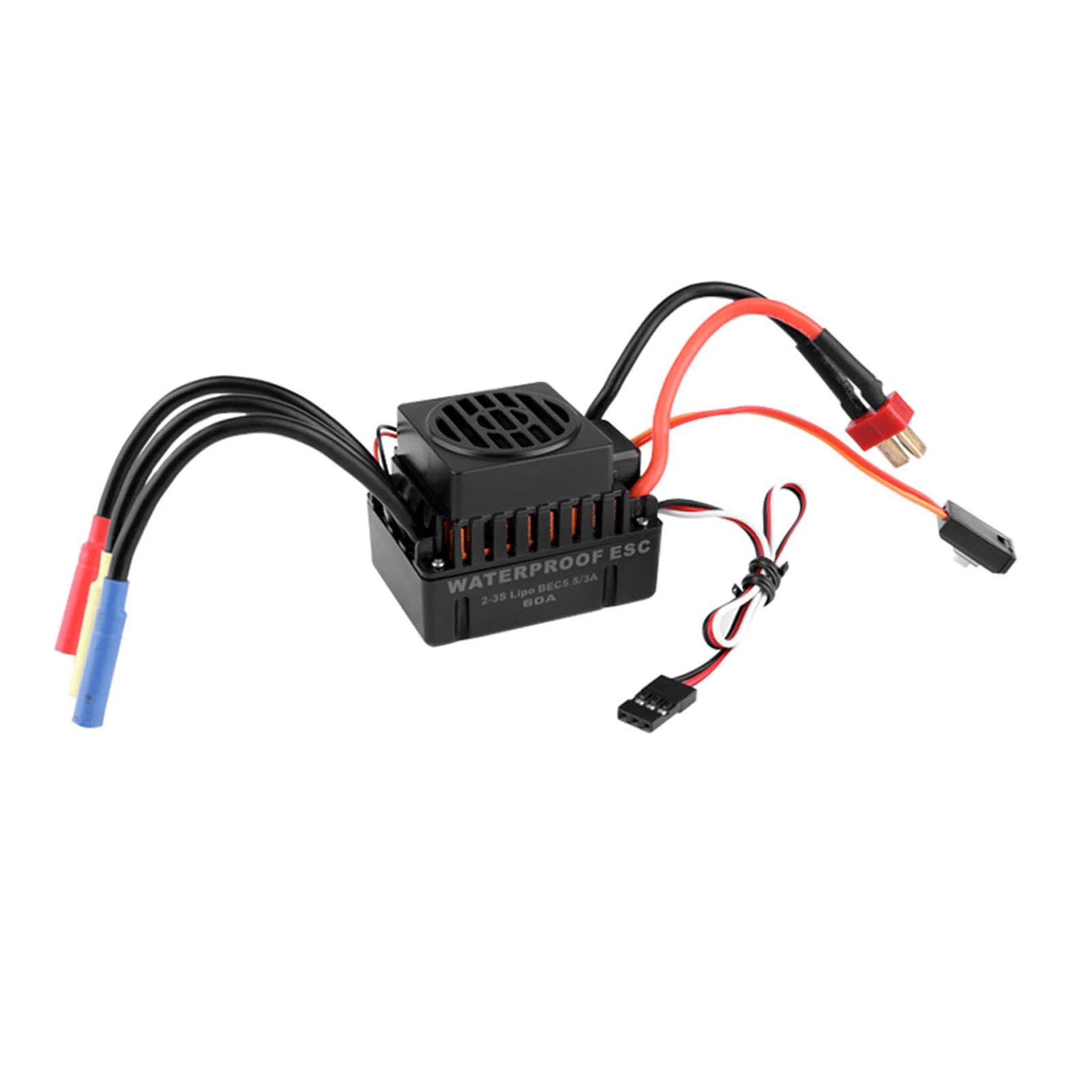 GoolRC ترقية مقاوم للماء 3650 3500KV فرش السيارات مع 60A ESC كومبو مجموعة ل 1/10 RC سيارة شاحنة موتور ESC كومبو RC قارب أسود