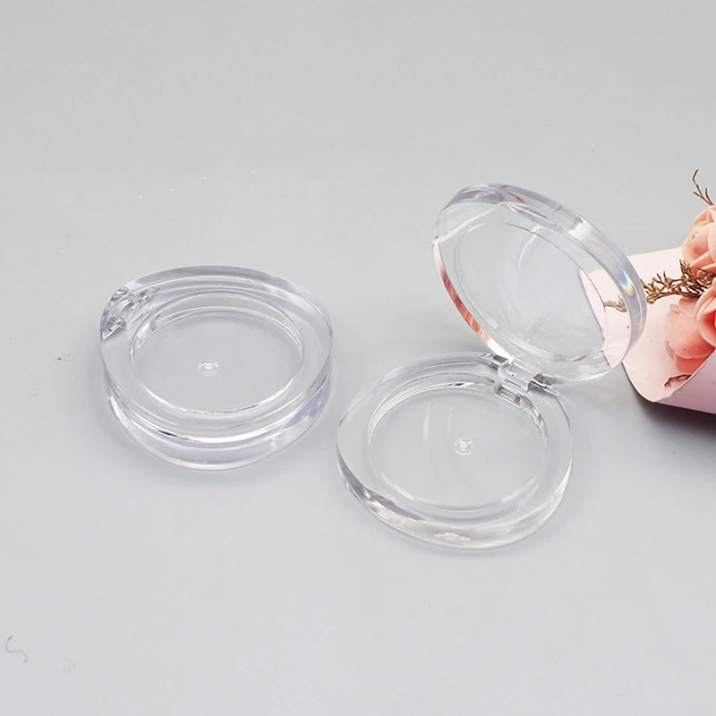Empty Makeup Eyeshadow Box Round Eyeshadow Blush Concealer Storage Case Travel Eyeshadow Container for Women Girls