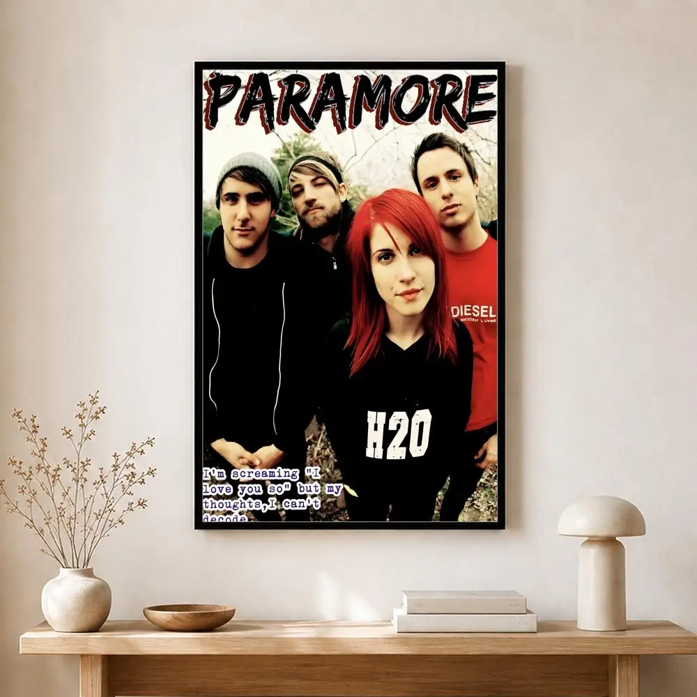 Band Paramore Poster, selbstklebender, wasserfester Kunstdruck, Aufkleber für Café, Bar, Zimmer, Wanddekoration – Detail 10