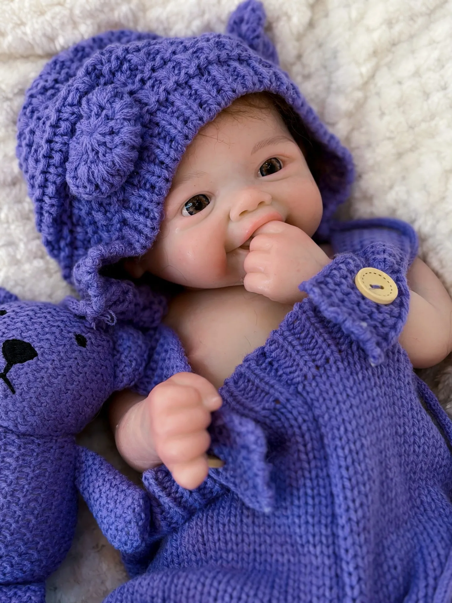 Silicone reborn menina 18 polegada à prova dwaterproof água boca aberta vivienne com cabelo enraizado realista recém-nascido boneca reborn corpo de silicone