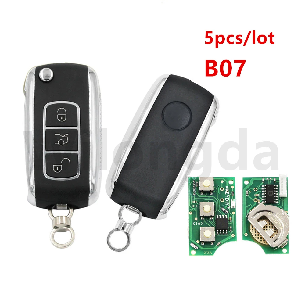 

5pcs/lot KEYDIY B Series 3 Button B07 Universal Remote Control for KD900 KD900+ URG200 KD-X2 Mini KD KD-MAX BC Style