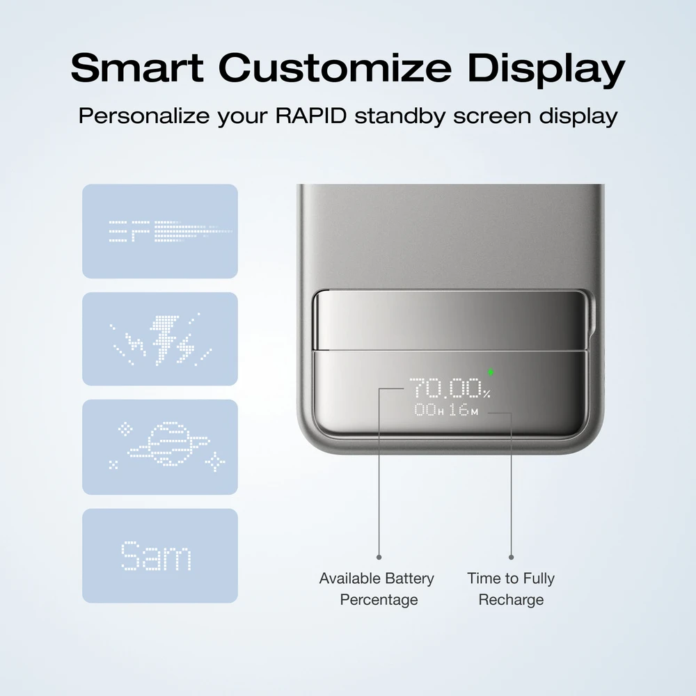 65W 10000mAh Rapid Portable  Magnetic Wireless Power Bank