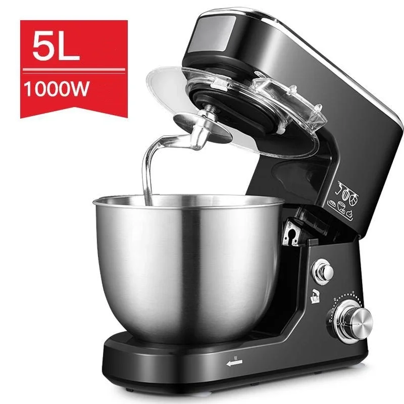 4-5L電動ミキサー キッチンロボット 1500w 製菓生地 家庭用キッチン家電 スタンドフードミキサー
