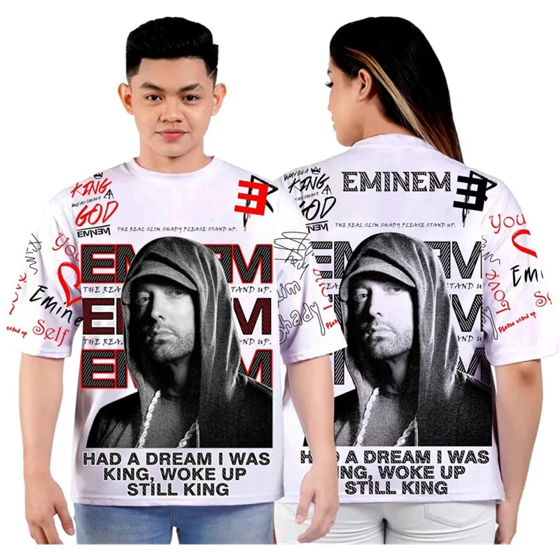

New Latest Trendy Vintage Music Hip Hop Singer Collection Merchandise American Style Street T-Shirt 3D Summer Adult Couples Tops