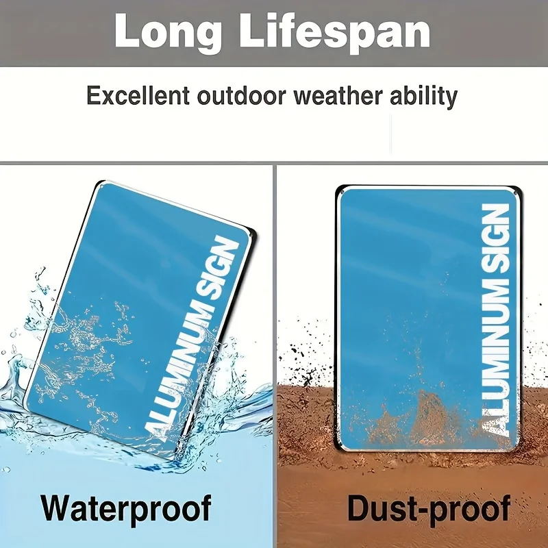 ملصق لافتة مخطط مثقاب من الألومنيوم المحفور مقاس 8 × 12 بوصة - مادة معدنية متينة للاستخدام الداخلي/الخارجي، المنزل، البار