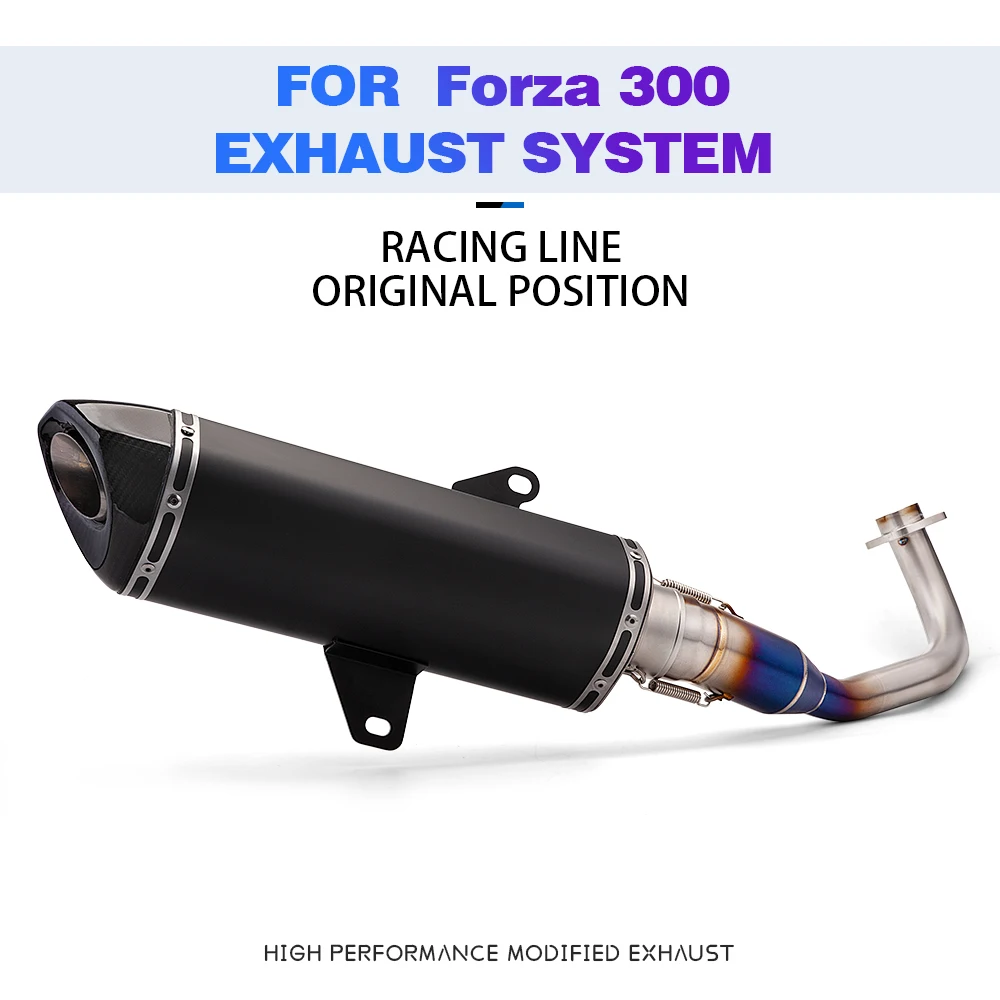 Motorcycle Exhaust Escape Titanium Alloy Hot Sale Front Link Pipe For FORZA 300 350 NSS350 FORZA300 FORZA350