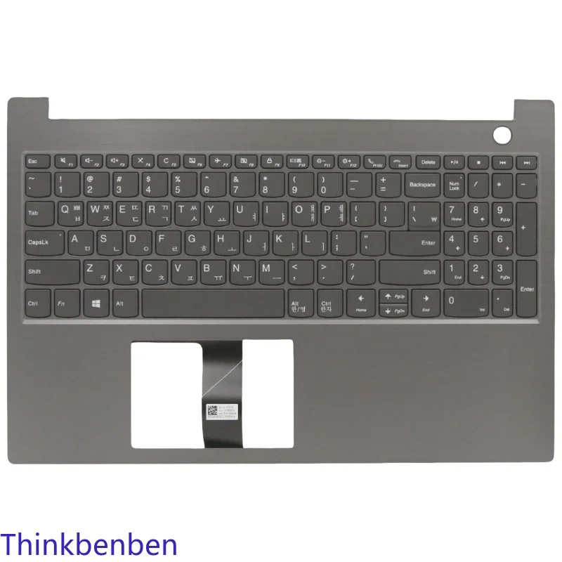 KR Korean Mineral Gray Keyboard Upper Case Palmrest Shell Cover For Lenovo ThinkBook 15 IML IIL 5CB0W45386