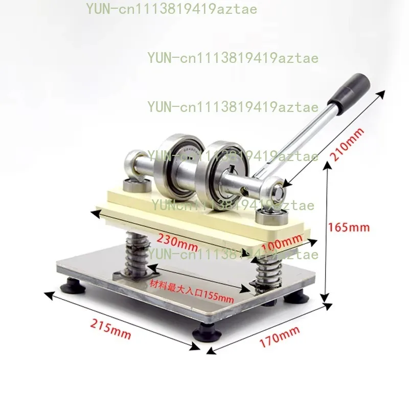 Double‑Wheel Manual Press Die Cutting Machine For Leather Photo Paper PVC EVA Sheet DIY Punch Processing Tool