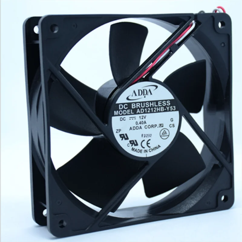 AD1212HB-Y53 12V 0.4A 12cm 12032 3-pin double ball chassis inverter fan