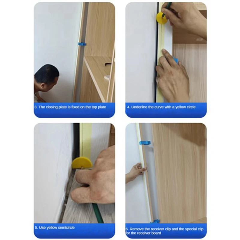 3PCS Wardrobe Closing Board Clip 16-18Mm Jig Closing Fixing Clip Carpentry Closing Fixed Clamp Tool Wood Marking Fixture Durable