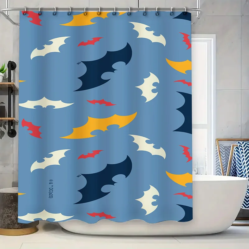 

Занавеска для душа с рисунком животных, синяя птица с принтом и Brooklynным текстом для украшения ванной комнаты, доступны настраиваемые размеры