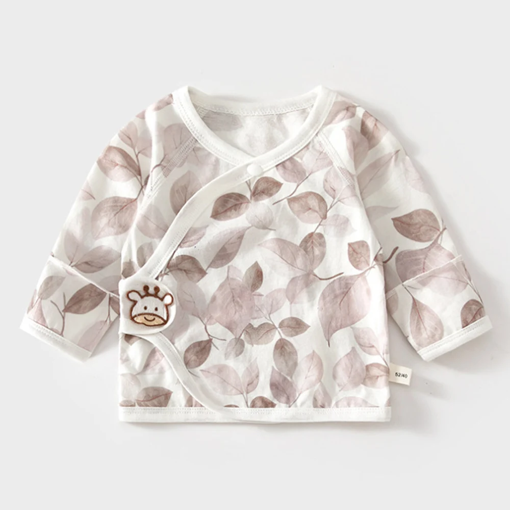 Baby Girl Long Sleeve Tshirst Cotton Summer Thin Breathable Hospital Newborn Clothes Baby Boy Tops Tees 0 3 Months