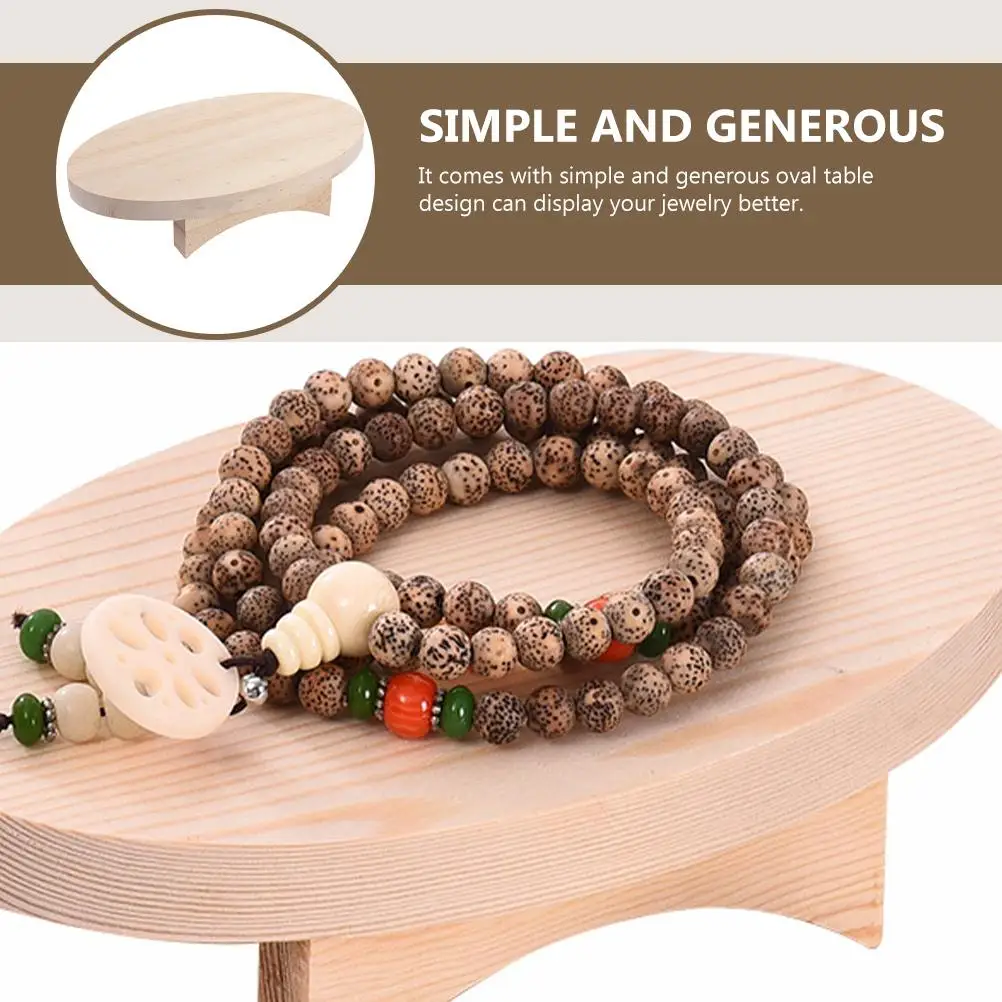 Wooden Jewelry Rack Solid Wood Necklace Display Earring ganizer Reusable Stable Strong Store Beautiful Appearance Scratch