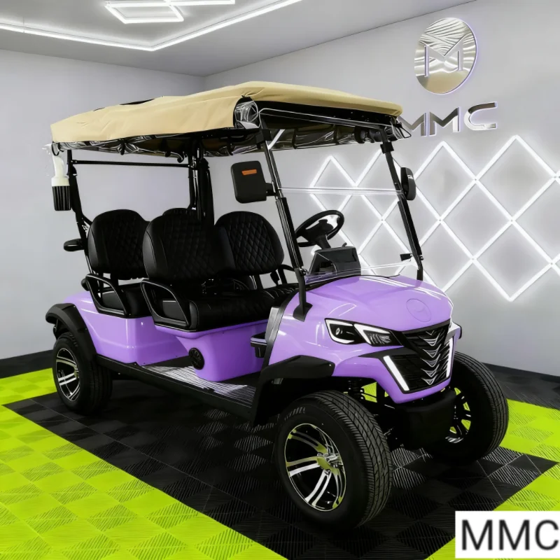 

MMC DOT certified two-seat four-wheel drive double wishbone 60V/72V high-speed lithium battery golf cart