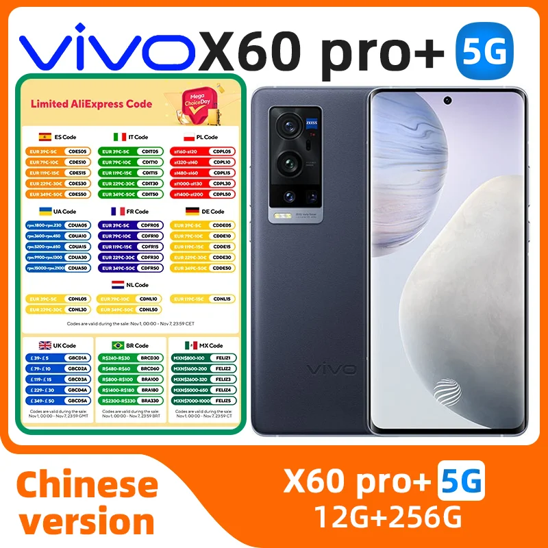 Vivo X60 Pro+ plus 5g Android Phone 6.56