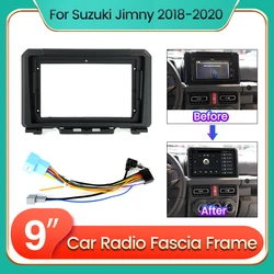 NaviFly Car Radio Fascia Frame cable 2Din for Suzuki Jimny 2018-2020 Mounting Panel Multimedia Dashboard Adapter Mounting Kit