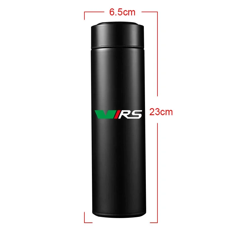 500ml Stainless Steel Car Thermos Bottle LED Intelligent Temperature Display for Skoda Octavia Fabia Kamiq Kapoq Kodiaq Rapid