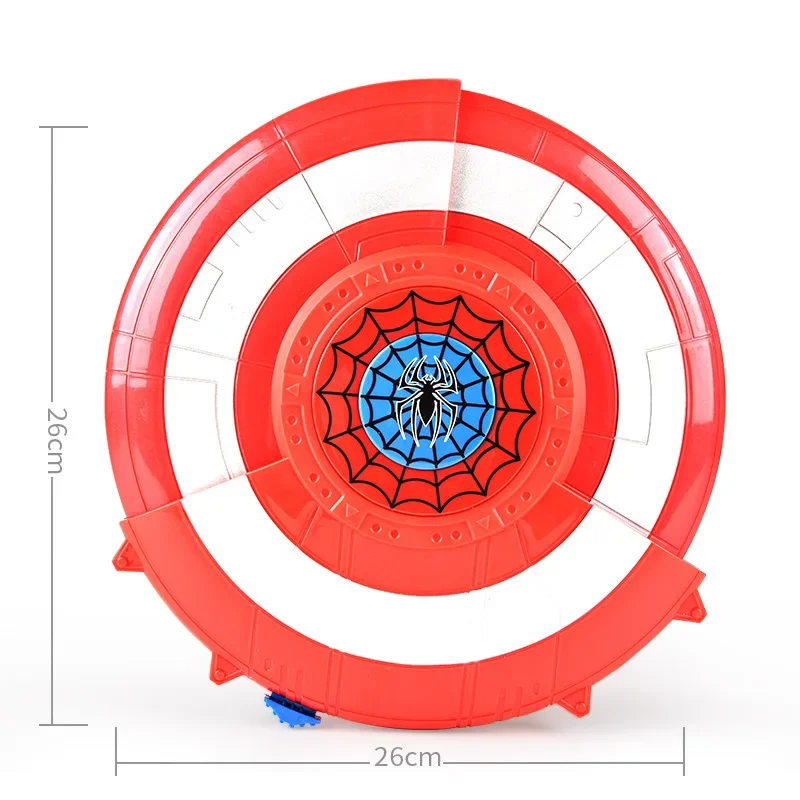 شخصيات المنتقمون سبايدرمان شيلد قاذفة أنيمي بطل السوبر ديفورمر رصاصات ناعمة ألعاب المسدس للأطفال دعائم الحفلات التنكرية #6