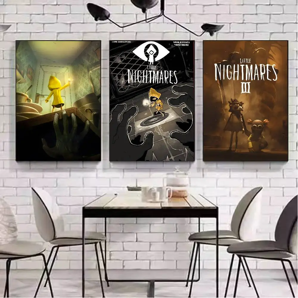 لعبة شعبية L-Little Nightmares ملصق قماش اللوحة المشارك مع المطبوعات غرفة نوم المنزل غرفة المعيشة الديكور هدية