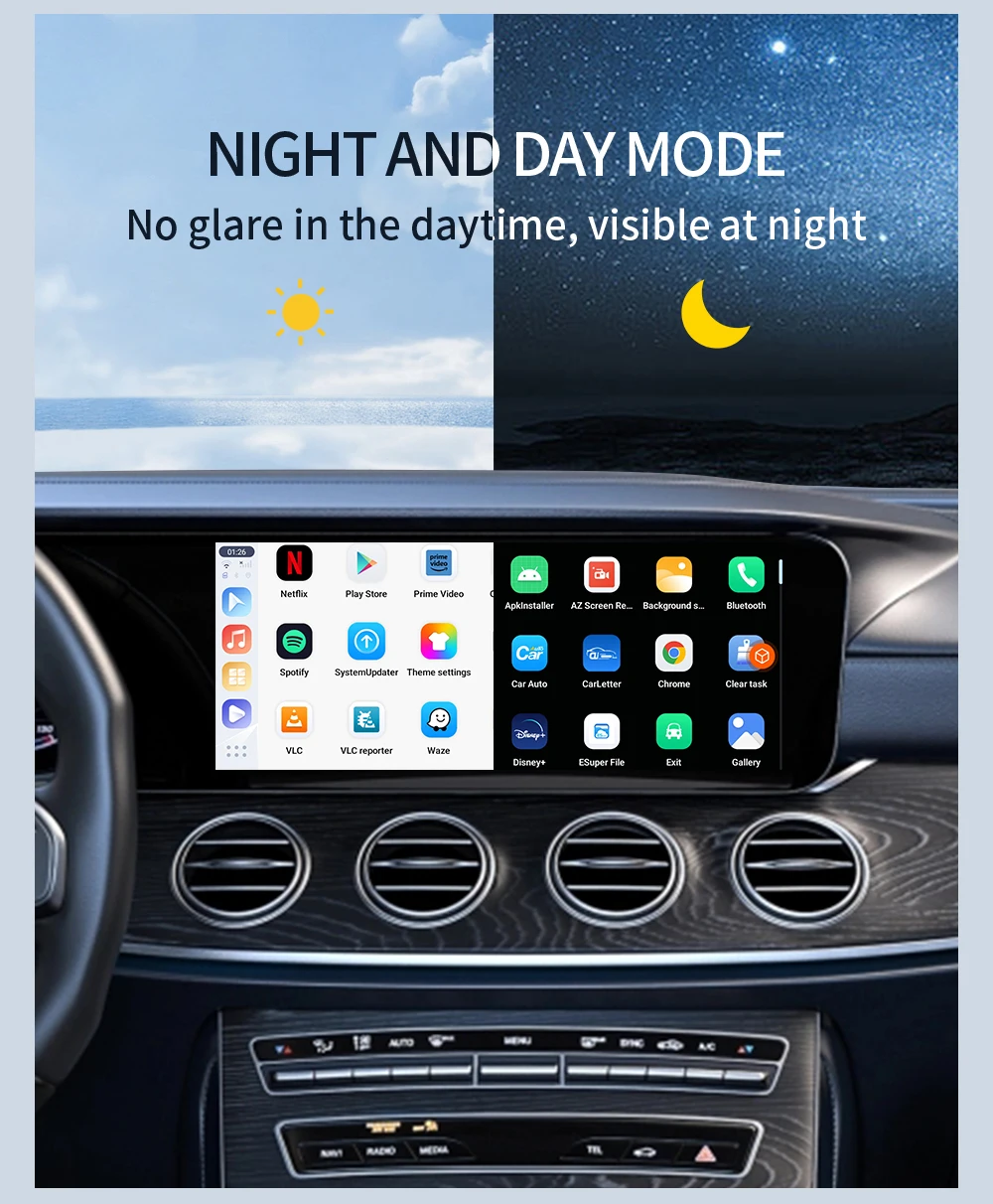Wireless CarPlay 8GB+128GB TV Box Android Auto AI Box Android Car Play Smart Streaming Box Adapter for Youtube Netflix