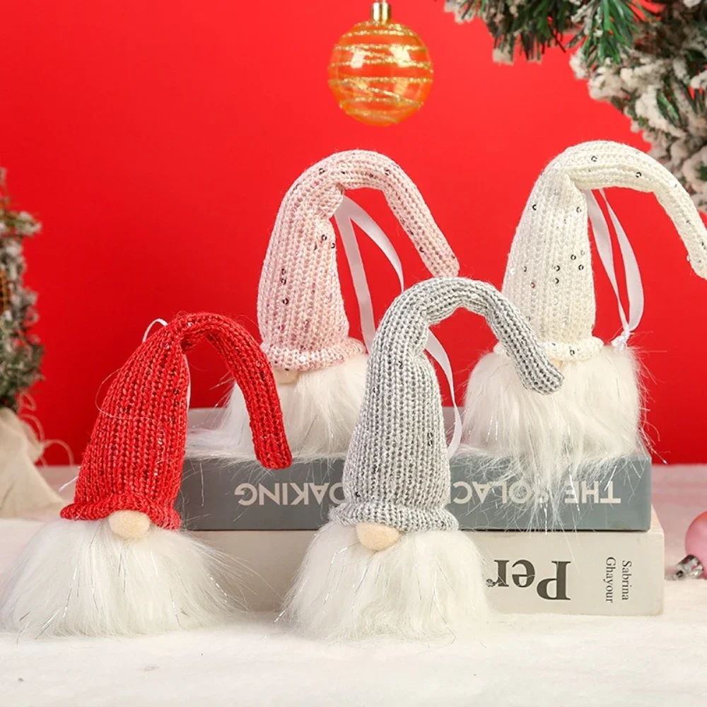 

2pcs Christmas Doll Old Man Elf Glowing Gnome with Led Night Light 2026 Christmas Tree Decorations for Home Xmas New Year Gifts