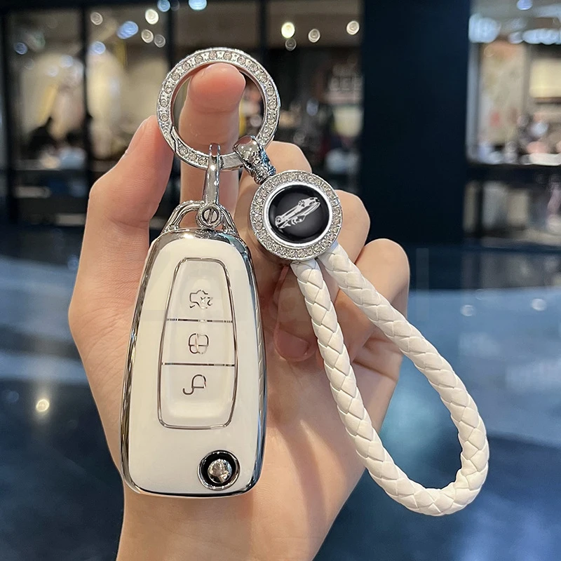 

Auto Shell Protector Fob For Ford Focus 3 4 Mondeo MK3 MK4 Fiesta Ecosport Kuga ST C-Max B-Max TPU Car Remote Key Case Cover