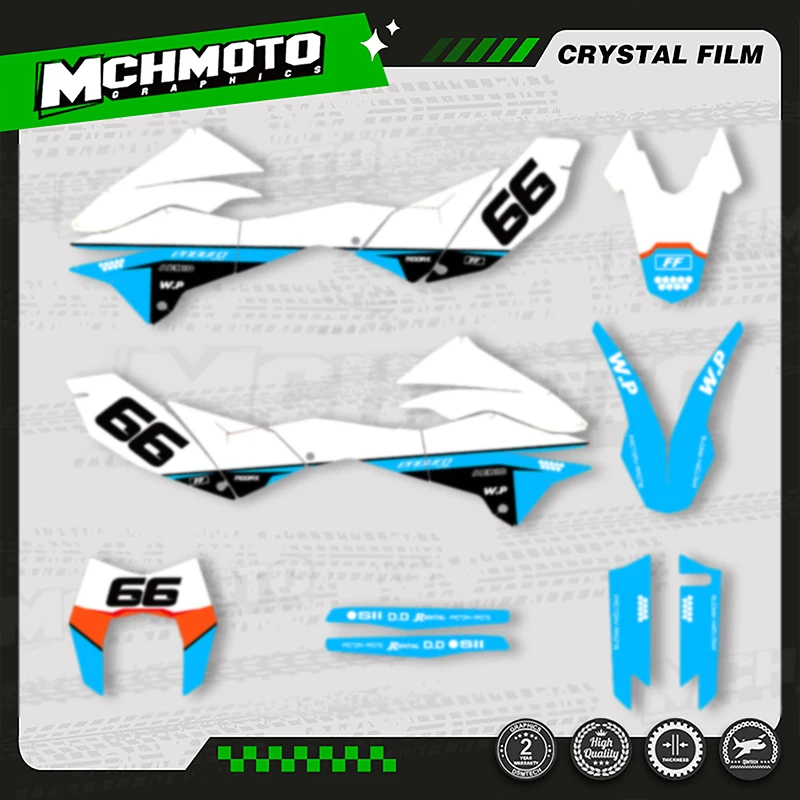 

MCHMFG For KTM SMC-R 690 2012-2018 Motorcycle Graphics Decals Stickers Kits Number Name Background Custom