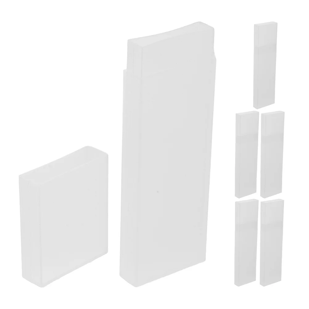 

6Pcs Tongue Scraper Travel Storage Box Clear Plastic Portable Organizer Case Tongue Cleaner Holder Scraper Protection Container