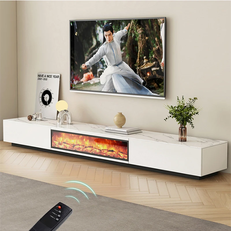 White Fireplace Tv Stand Standing Fireplace Retro Bedroom Wood Tv Table Cabinets European Mobile Tv Soggiorno Room Furniture