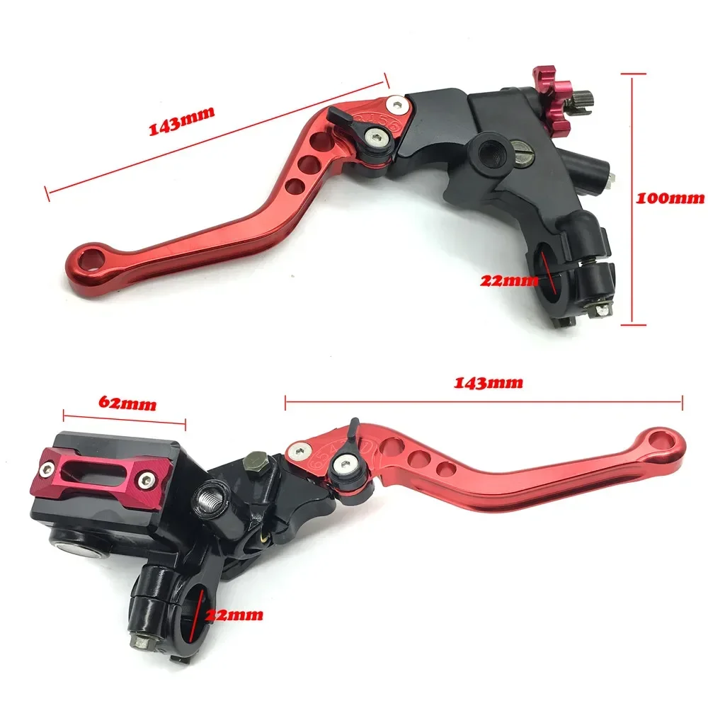 For Honda Yamaha Moto CNC Motorcycle Brake Clutch Pump Lever Hydraulic Master Cylinder Accessories 7/8\