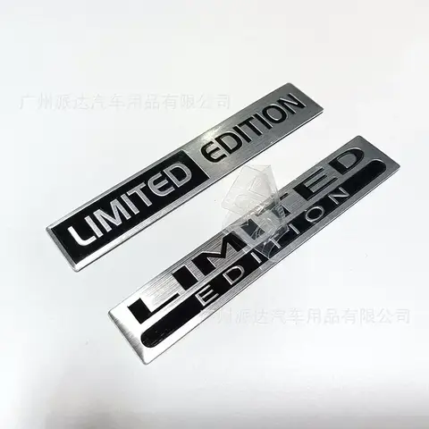 3D Aluminium Alloy Logo LIMITED EDITION Letters Fender Emblem Badge Rear Trunk Sticker Decal Car Accessories 8 best sales edition emblem - №7