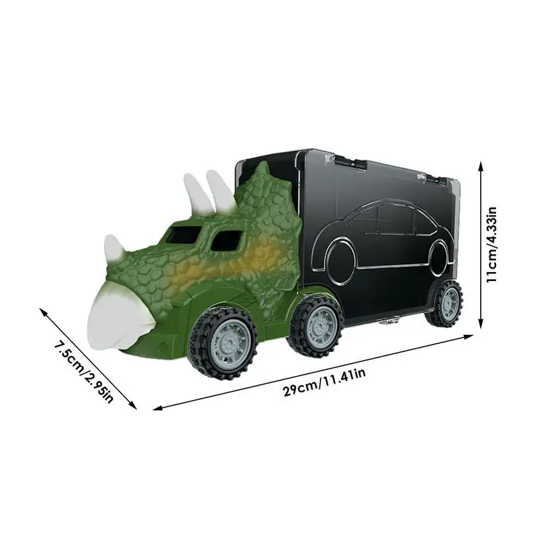 Dinosaur Toy Truck for Children, Animal Carrier, Hasta Educacional, Presente de aniversário para crianças, meninas e meninos