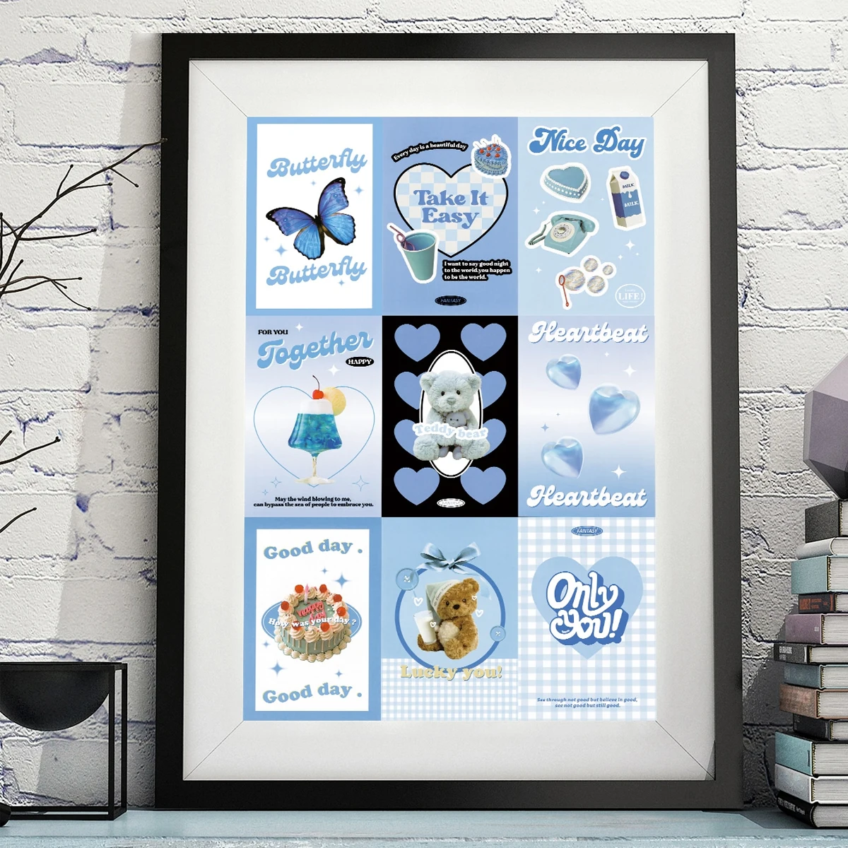 30-teiliges Raumdekor, Wandcollagen-Set, ästhetische Bilder, Poster für Raumästhetik, niedliche Schlafzimmer-Foto-Wandkunst-Dekoration für Teenager-Mädchen – Detail 7