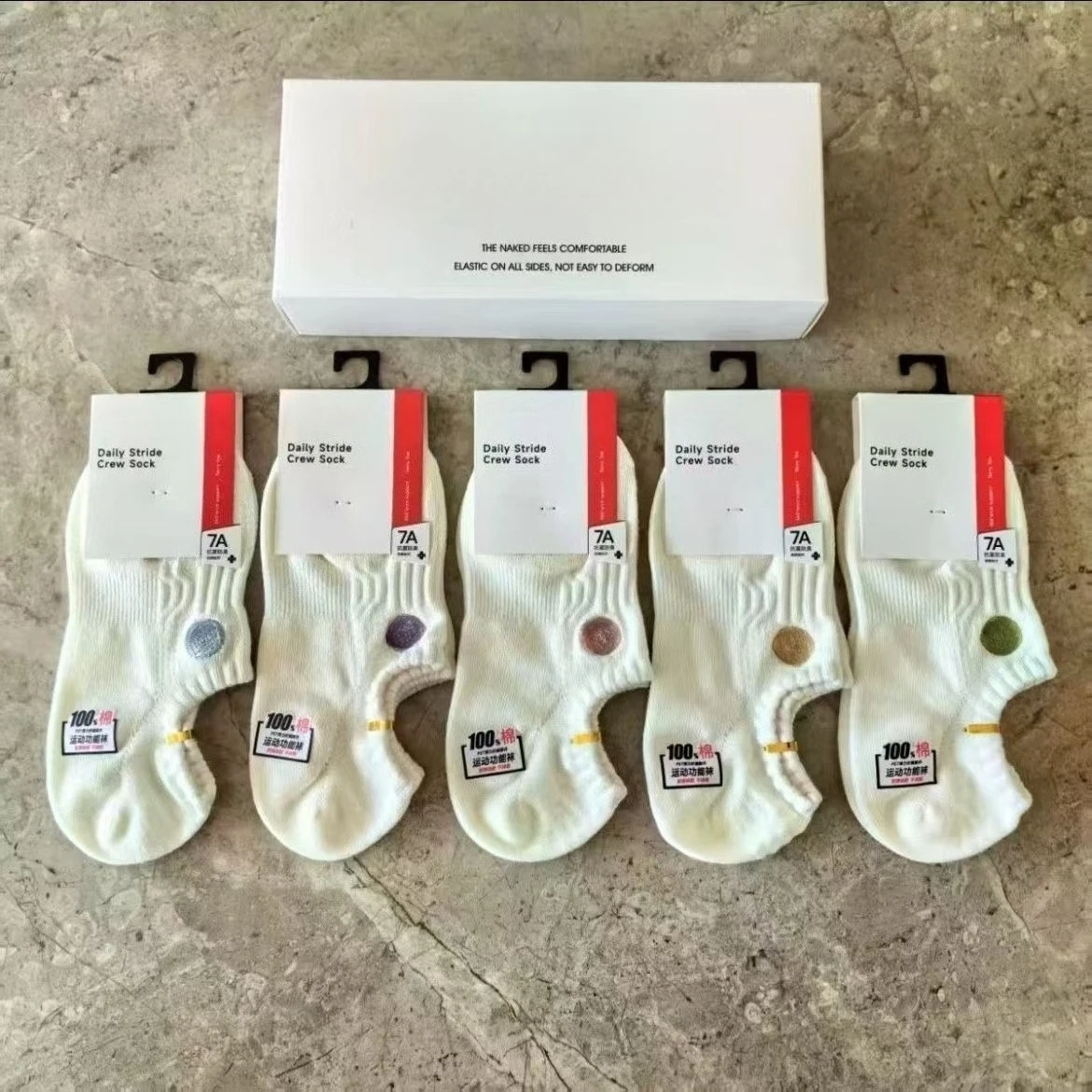 Lemon 5 Pairs Cotton Men Woman Socks Pack Breathable Sock Set High Quality Short Socks Ankle Short Gift For Man Embroidery Sock