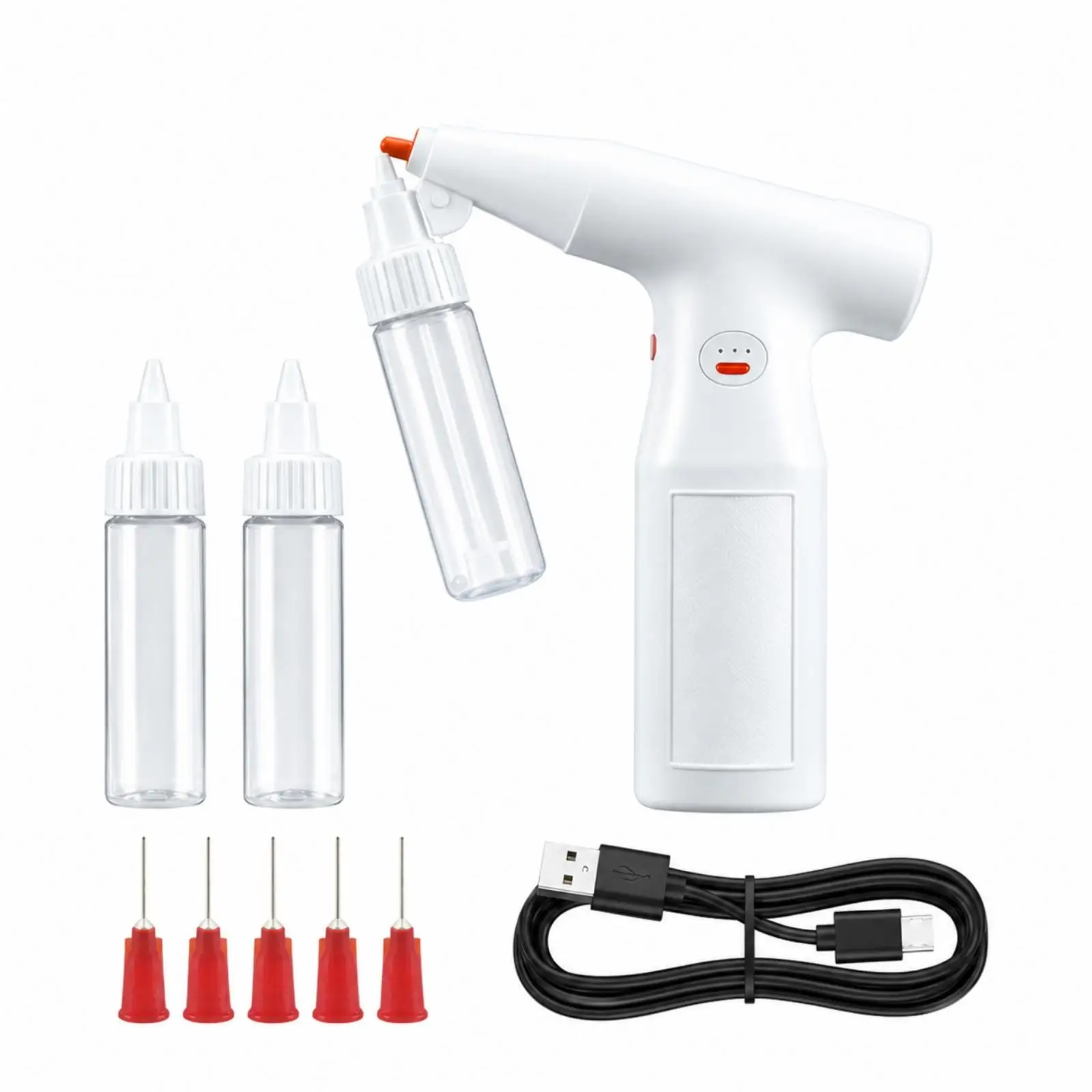 Portable Electric Paint Sprayer Nylon Handheld Airbrush with 3 Nozzles for Home Crafting Art Projects