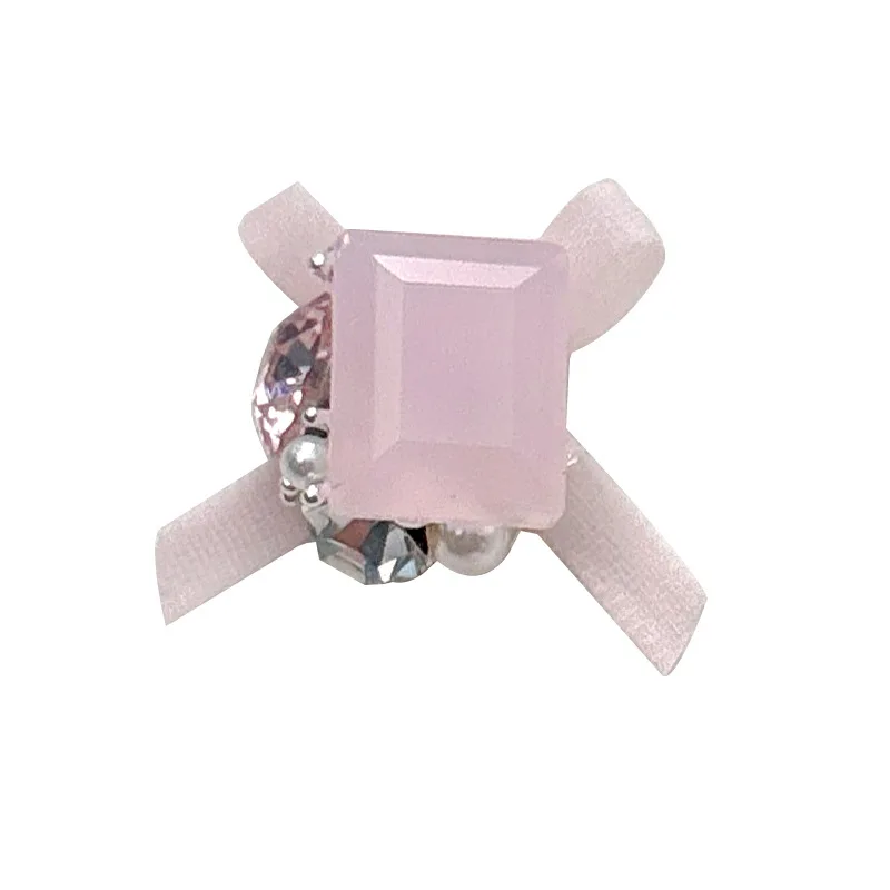 5PCS 3D Organza Ribbon Bow Nail Art Charms Accessories Rhonestones Parts For Nails Decoration Supplies Manicure Decor Material - Image 6