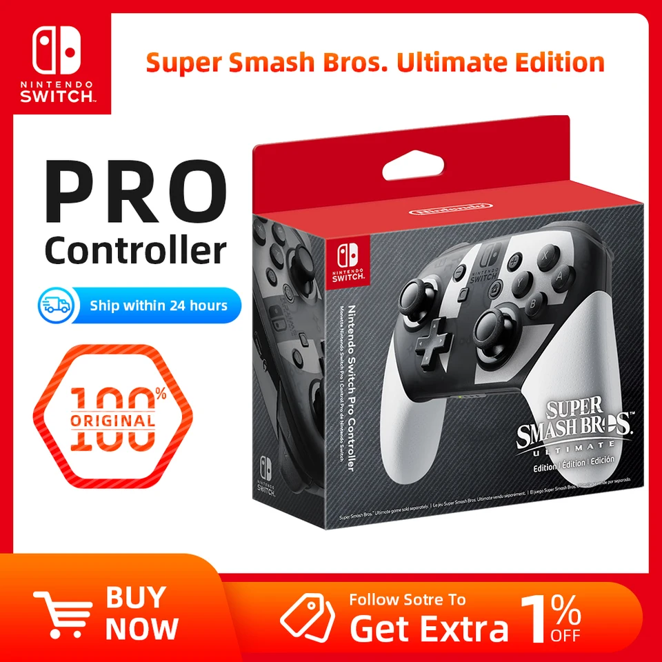 Nintendo Switch - Pro Controller Super Smash Bros Edition - (JP