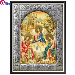 Icona della Holy Trinity Pittura diamante icone 5D Quadrato Rotondo Fai da te Decorazioni per la casa Mosaico Diamante Ricamo Decorazioni per la casa religiose