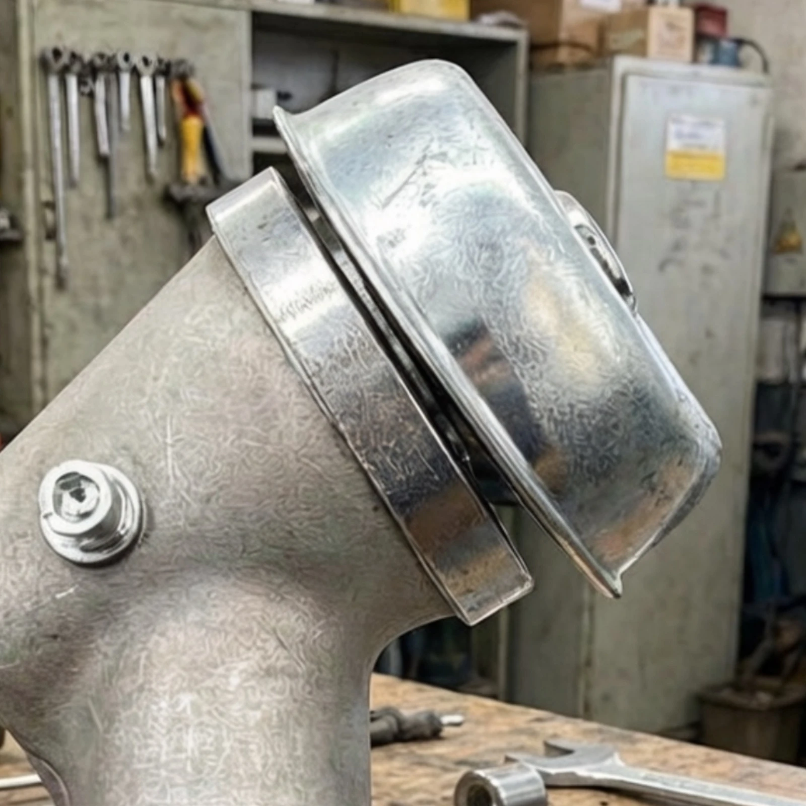 Brush Cutter Gearbox Head Cast Housing Angled Metal Gearbox Head Outdoor Tool Spare Mounting Holes