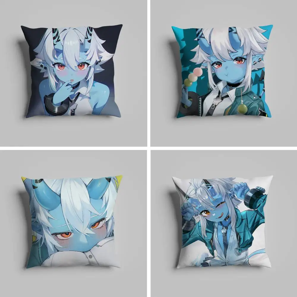 

Soukaku Sexy Game Zzz Pillow Case Pillowcase For Car Pillows 60x60 Cushions Luxury Double Sided Cover Home And Decoration Sofa