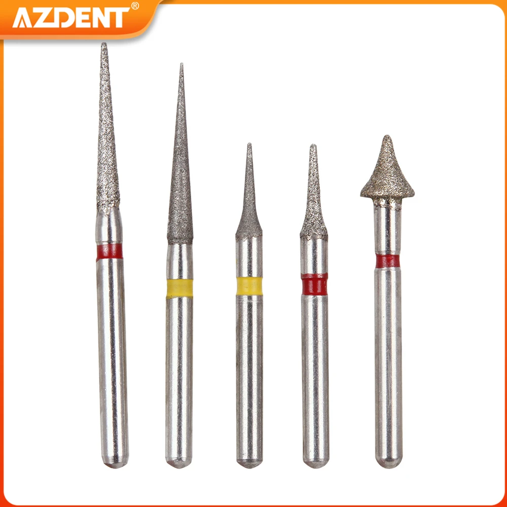 AZDENT Dental Diamond Burs Orthodontic Interproximal Enamel Reduction Set Cutting Grinding Polishing for High Speed Hanpiece