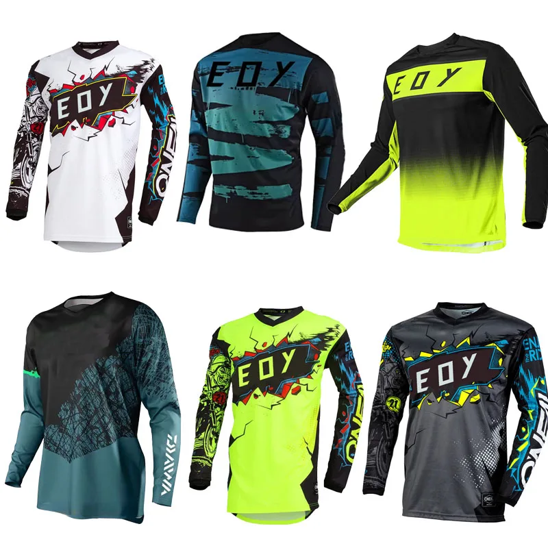 2025 Motocross Shirts Long Sleeve Men Downhill Motorcycle Jersey Off-Road Bicycle Racing T-Shirt Quick Dry Cycling Enduro Polera