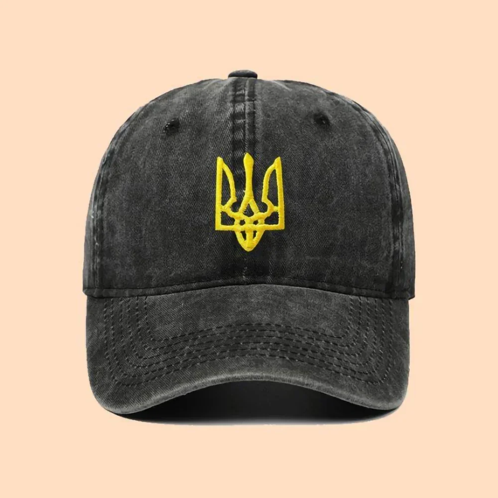 Embroidery Ukrainian National Emblem Trident Symbol Spetsnaz Special Forces Military Baseball Cap for Men Women Snapback Hats
